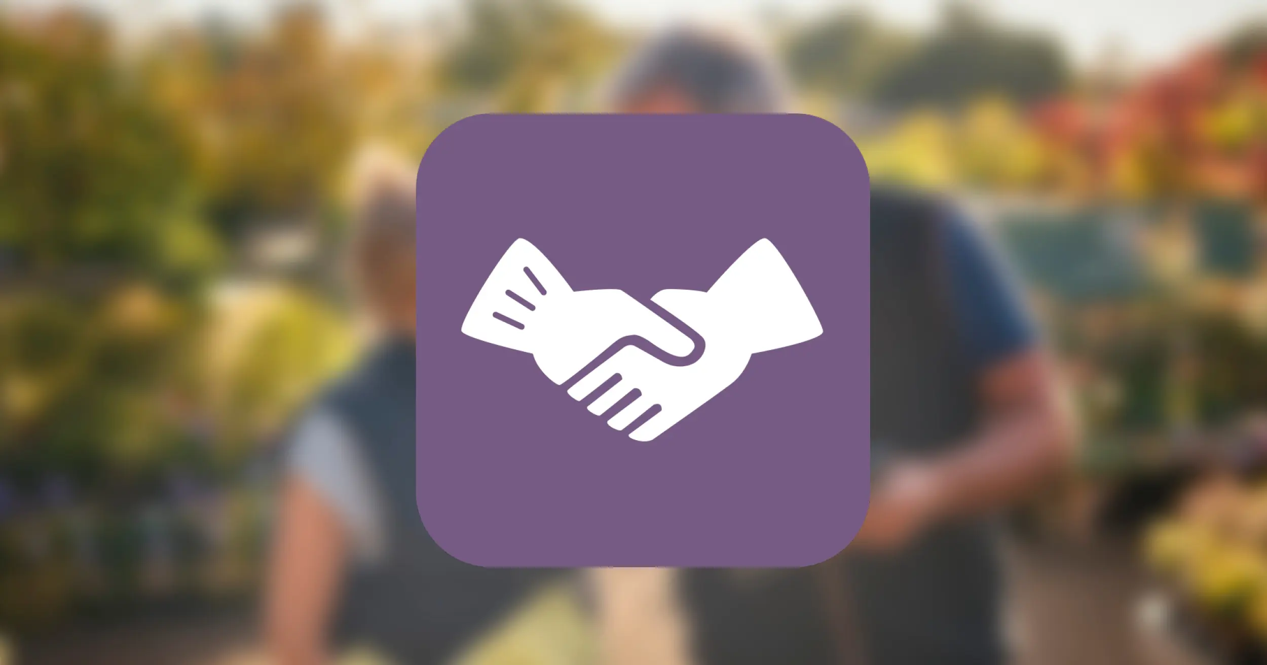 symbol som IP SIgill använder för IP Arbetsvillkor där en illustration av två händer hälsar genom att skaka hand