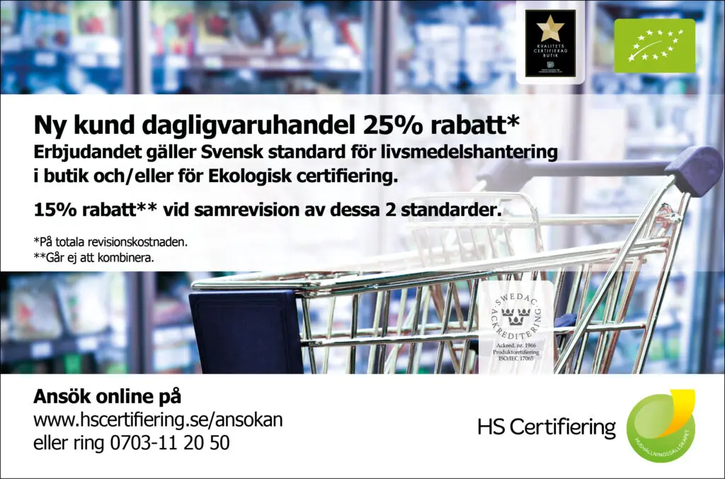 HS Certifiering kampanj för dagligvaruhandel