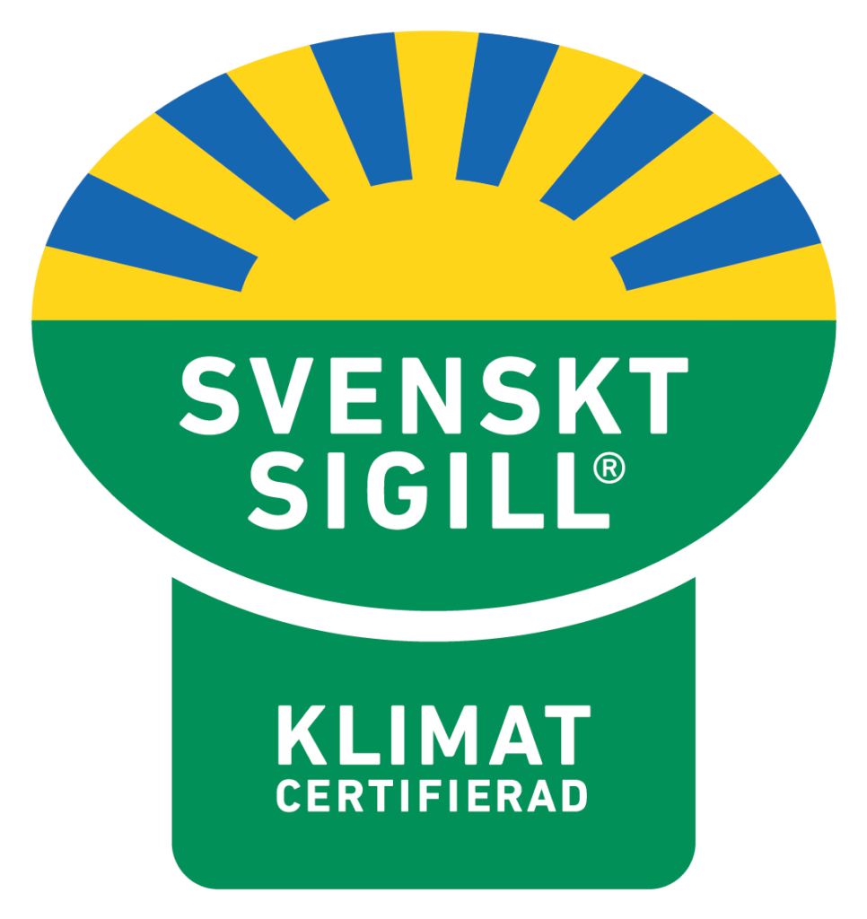Logotyp för Svenskt Sigill Klimatcertifierad